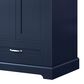 Lexora Home Dukes 30" Single Bathroom Vanity in Navy Blue with 2 cm White Cultured Marble Top and Rectangular Sink, , large