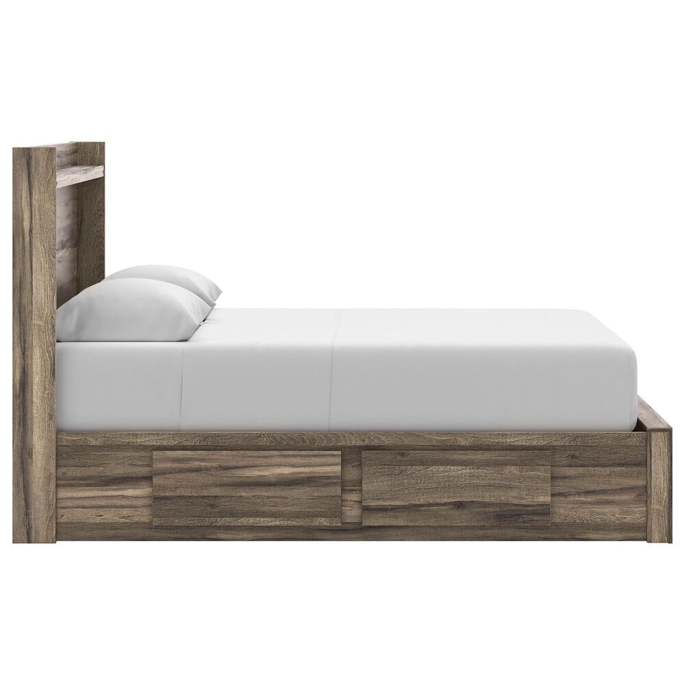 Ashley Elbrin Queen Storage Bed in Weathered Brown, , large
