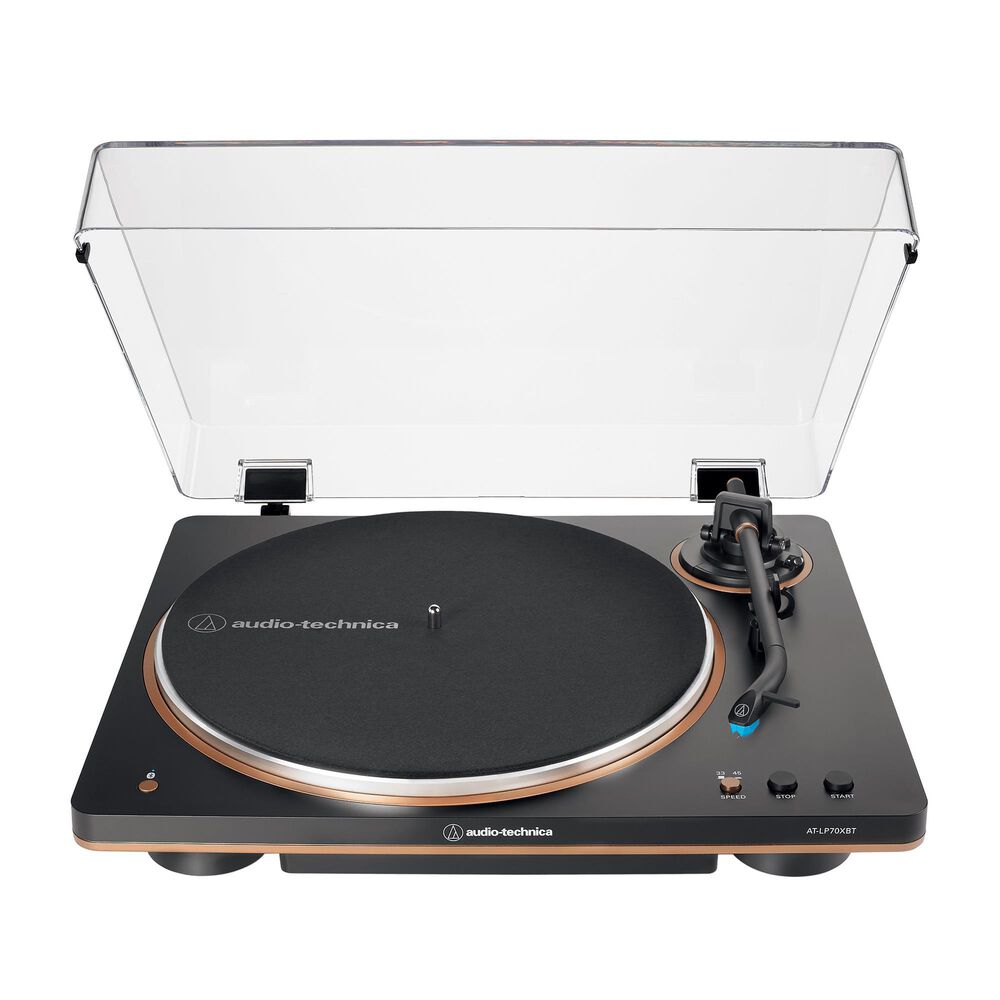 Audio-Technica AT-LP70XBT Fully Automatic Wireless Belt-Drive Turntable - Black/Bronze, , large