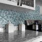 Shaw Molten Hexagon Hydra 11.49" x 11.02" Glass Mosaic Sheet, , large