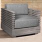 Armen Living Vivid Outdoor Patio Arm Chair in Light Gray, , large