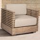 Armen Living Vivid Outdoor Patio Arm Chair in Taupe, , large