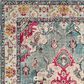 Safavieh Monaco MNC243J-5R 5" Round Light Blue/Fuchsia Area Rug, , large
