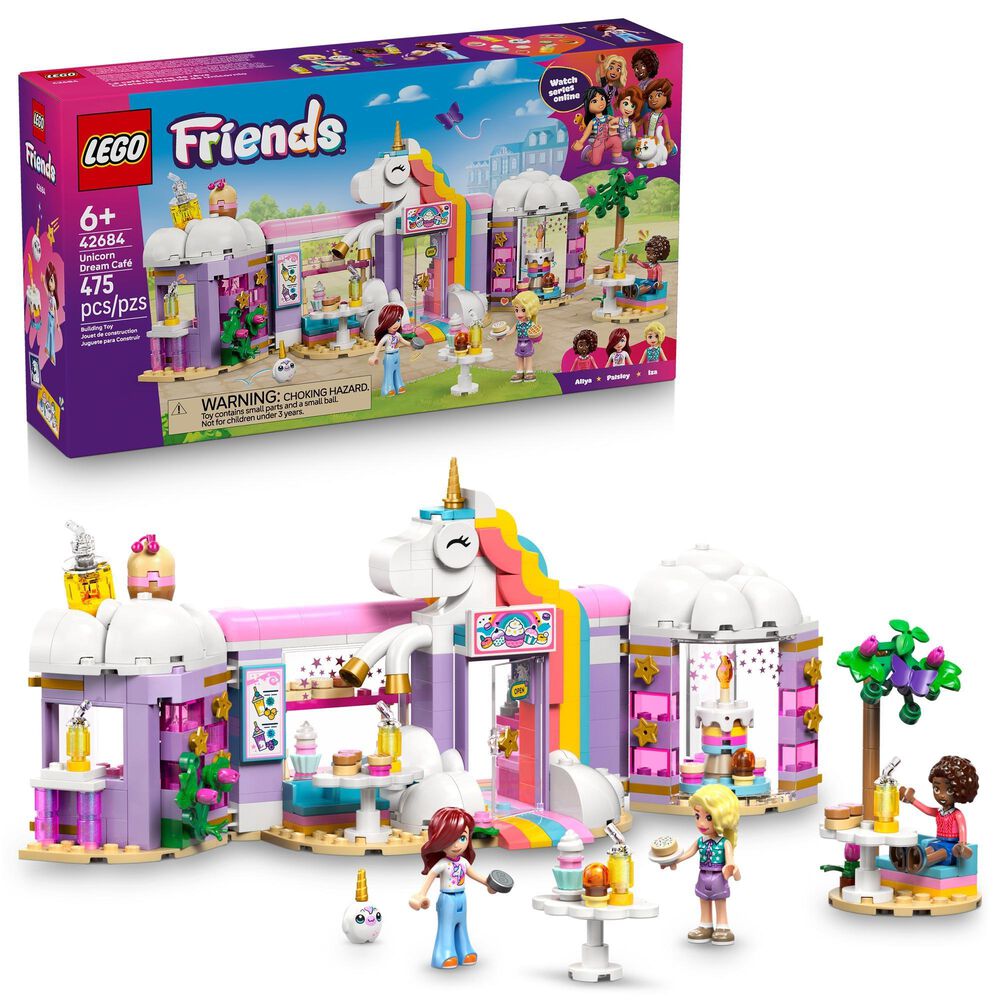 LEGO Friends Unicorn Dream Cafe Building Set, , large