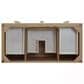 James Martin Vanities Celeste 48" Single Vanity in Sun-washed Oak with Embossed Shagreen and with Single Hole 3 cm White Zeus Quartz Top & Backsplash, , large