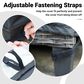 HOMLUX 126" Waterproof Patio Cover with Adjustable Drawstring in Black, , large