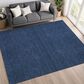 Dalyn Rug Company Soft Essentials Solid Navy 9" x 12" Area Rug, , large