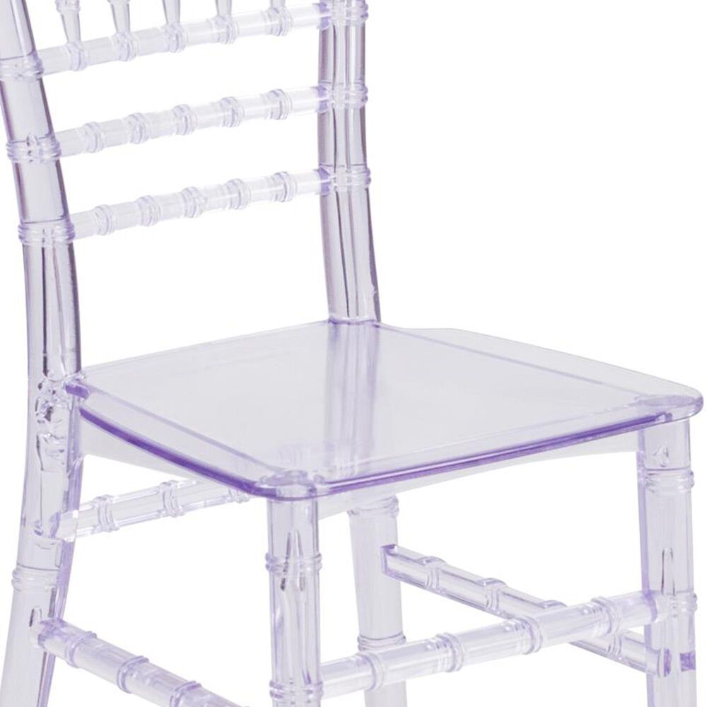 Flash Furniture Hercules Kids Chiavari Chair in Transparent Crystal, , large