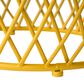 Hearth and Haven Alamera Outdoor Metal Lattice Side Table in Yellow, , large