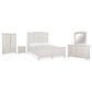 Nicolette Home Willowbrook 5-Piece Queen Panel Bedroom Set in Egg Shell White, , large