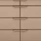 Schnadig Classic All Wrapped Up 12-Drawer Dresser in Dark Chocolate and Champagne Gold, , large