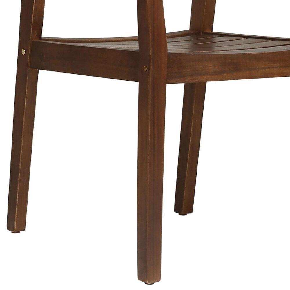 Hearth and Haven Stamford Patio Dining Chair in Dark Brown (Set of 2), , large