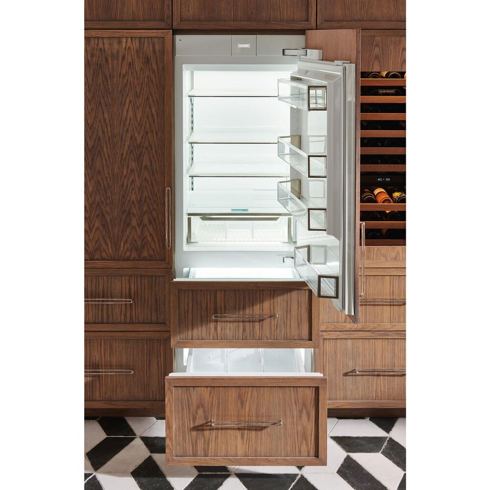 Sub-Zero Designer 16.4 Cu. Ft. Over-and-Under Refrigerator with Right Hinge in Panel Ready, , large