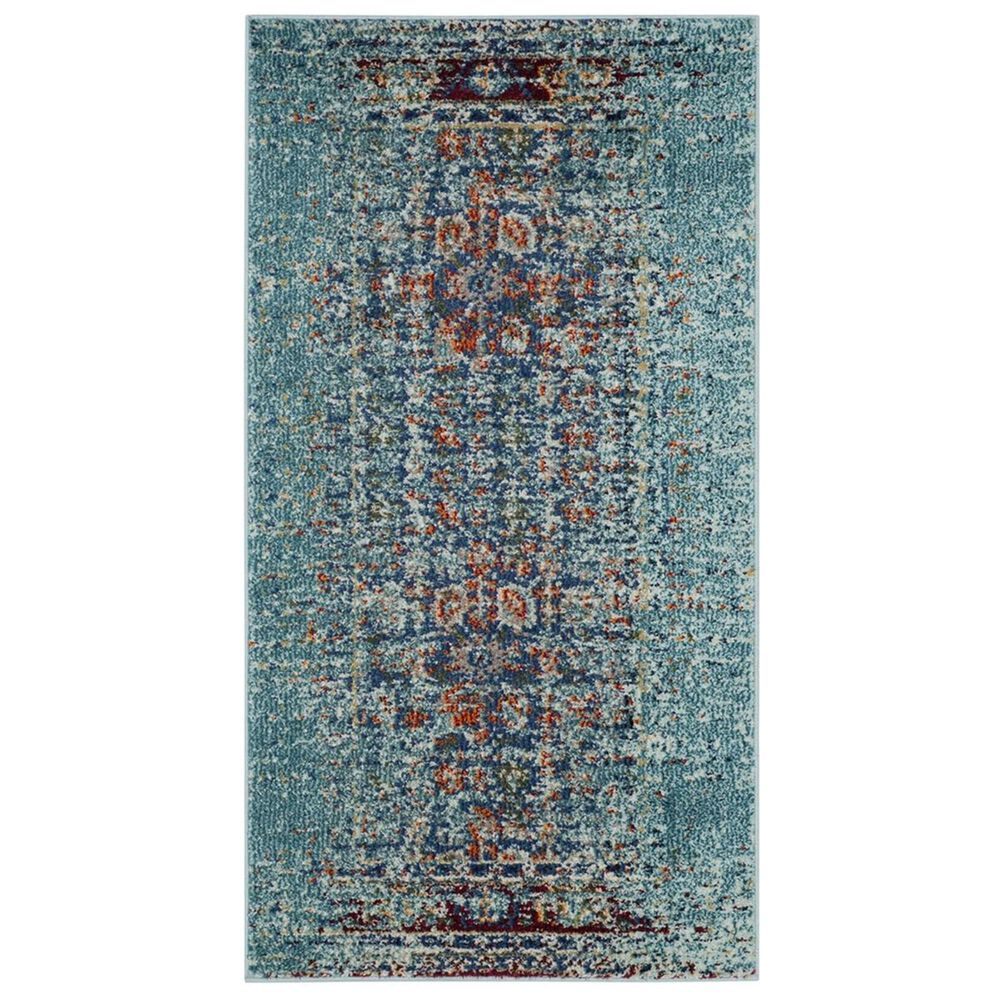 Safavieh Monaco MNC208J 2"2" x 4" Blue Runner, , large