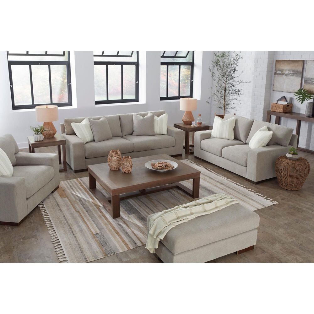 Ashley Maggie Ottoman in Flax, , large