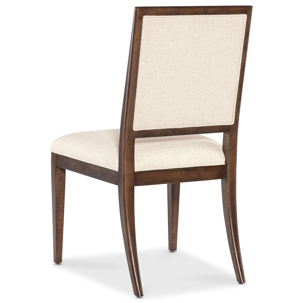 Hooker Furniture Archives Side Chair with Curate Wheat Upholstered in Classic Walnut, , large
