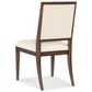 Hooker Furniture Archives Side Chair with Curate Wheat Upholstered in Classic Walnut, , large