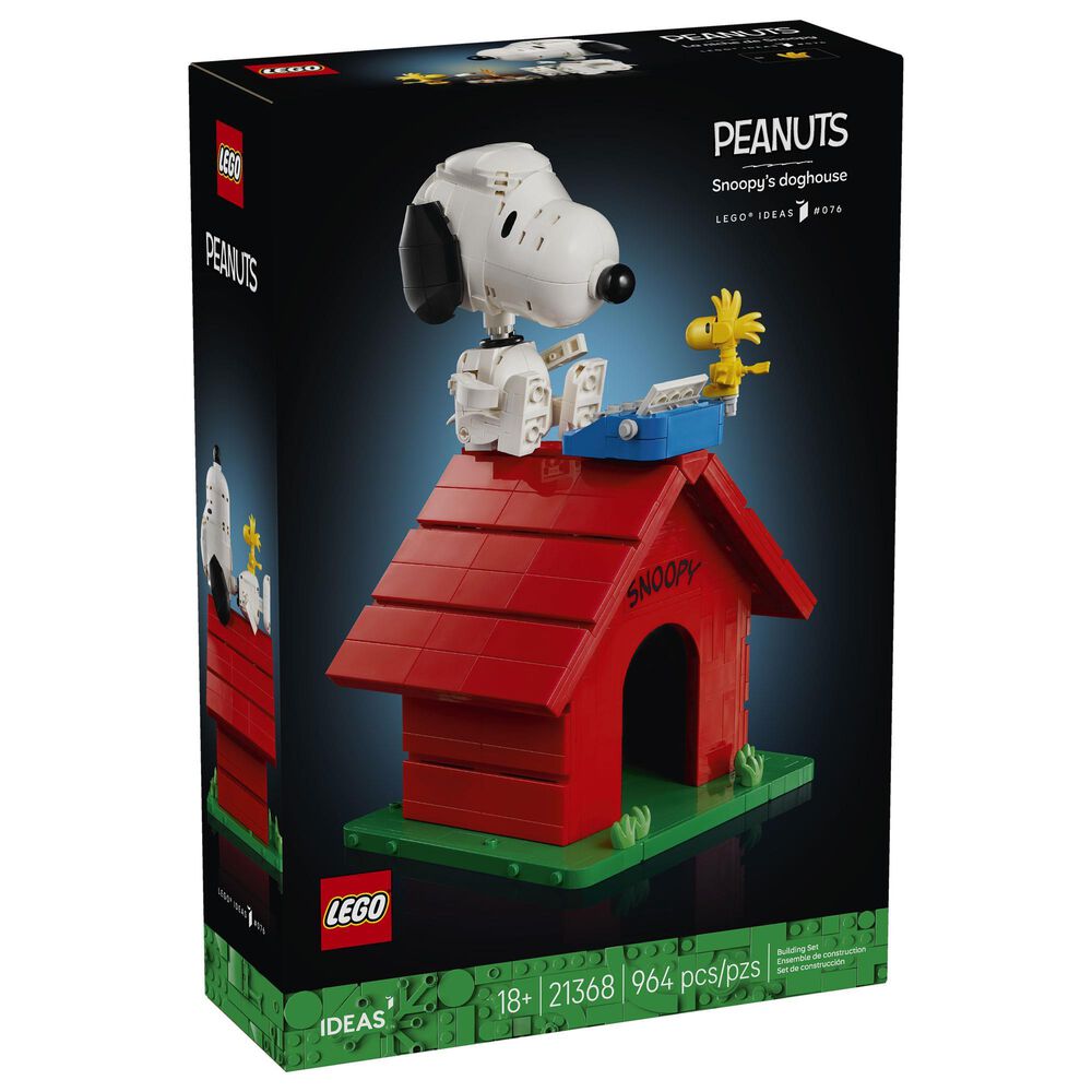 LEGO Ideas Peanuts Snoopy's Doghouse Building Set, , large