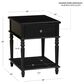 Linon Home Decor Mcghie Side Table in Matte Black, , large