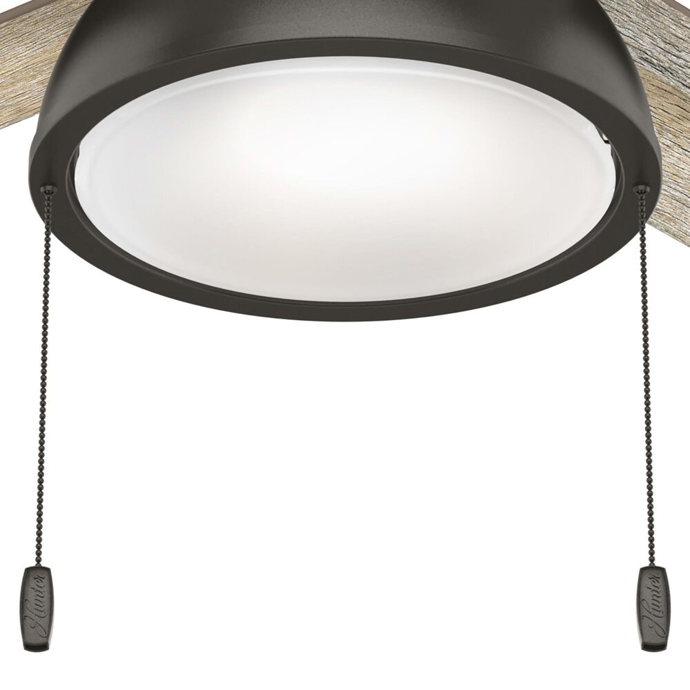 Hunter Loki 52&quot; Ceiling Fan with LED Lights in Noble Bronze, , large