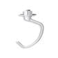 KitchenAid 4.5-Quart Dough Hook in White, , large
