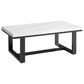 Steve Silver Lucca Cocktail Table in White Marble and Espresso, , large