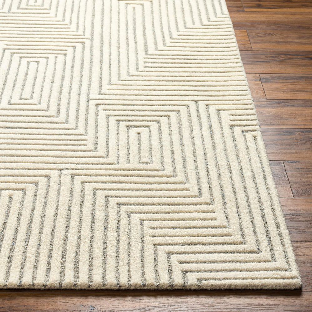 Surya Brook 2&#39; x 3&#39; Beige and Medium Gray Area Rug, , large