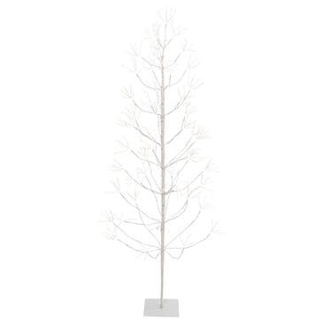 The Gerson Company 6" Birch Tree with Warm White and Cool White LED Lights in White, , large