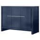 Lexora Home Lafarre 48" Double Bathroom Vanity in Navy Blue with 2 cm White Quartz Top and Rectangular Sinks, , large