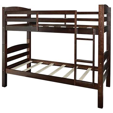 Parkerville Furniture Line Porter Twin Bunk Bed in Espresso, , large