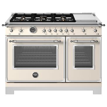 Bertazzoni Heritage 7.1 Cu. Ft. Freestanding Gas Range in Avorio, , large