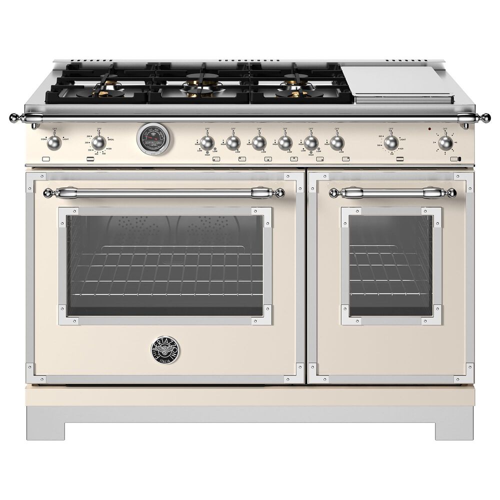 Bertazzoni Heritage 7.1 Cu. Ft. Freestanding Gas Range in Avorio, , large