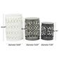 Maple and Jade Indoor/Outdoor 3-Piece Nesting Geometric Accent End Table Set in White, Gray and Dark Gray, , large