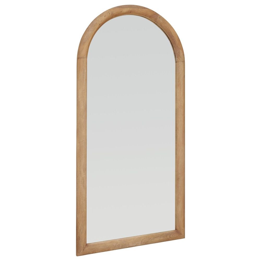 Ashley Dairville Floor Mirror in Light Brown, , large