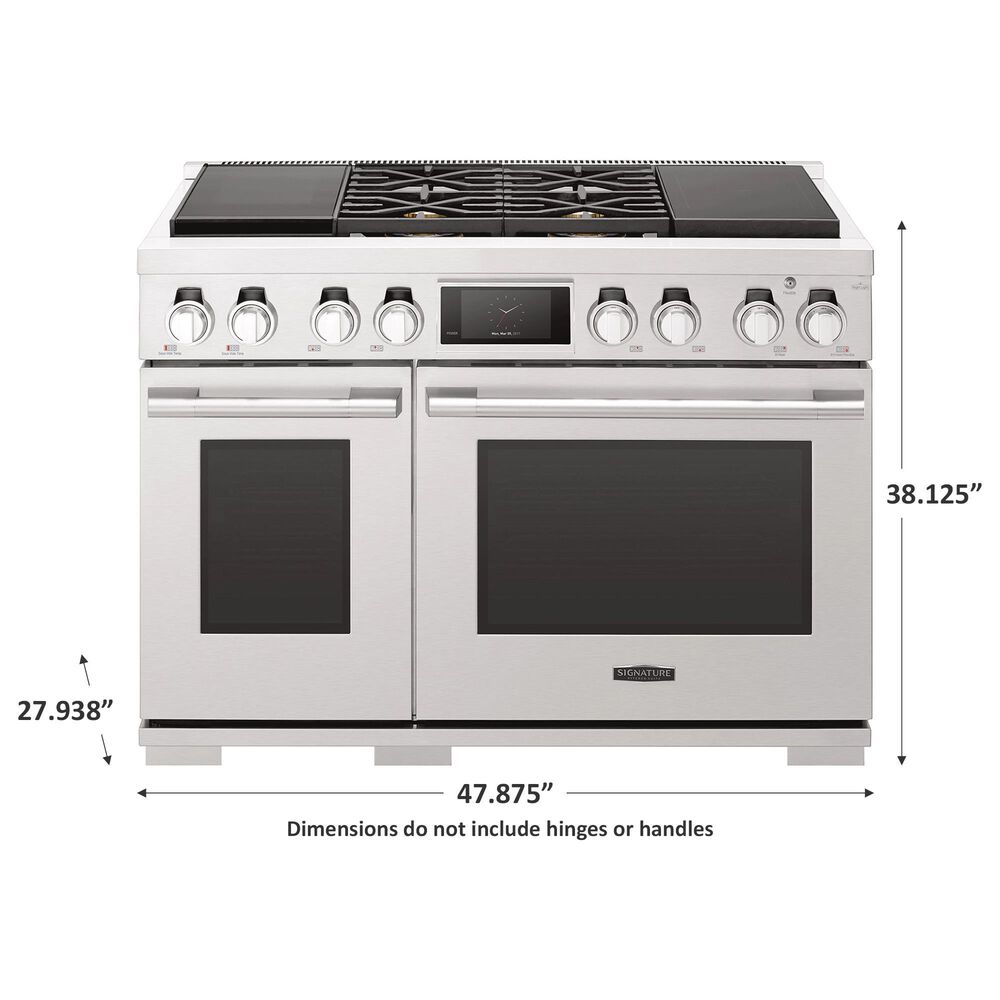 Signature Kitchen Suite 48&quot; Dual-Fuel Pro Range with Sous Vide in Stainless Steel, , large