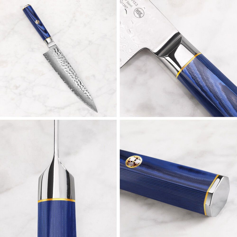 Cangshan Kita 3.5&quot; Paring Knife with Sheath in Blue, Black and Silver, , large