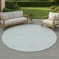 Dalyn Rug Company Soft Essentials Solid Sky 8" Round Area Rug, , large