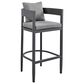 Blue River Argiope 5-Piece Patio Bar Set in Dark Grey, , large
