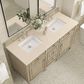 James Martin Vanities Lorelai 60" Double Vanity in Whitewashed Oak with 3 cm Eternal Marfil Quartz Top, , large