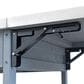 HOMLUX 40.5" Outdoor Kitchen Island with One Drawer in Blue Grey and Stainless Steel, , large