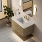 James Martin Allamari 36" Single Bathroom Vanity in Dune Mist with 3 cm Siberian Silestone Top and Rectangular Sink, , large