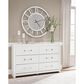 Ashley Maeling Queen Panel Bed with Dresser and Nightstand in Matte White, , large