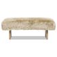 Jennifer Taylor Home Leda Accent Bench with Natural Blonde Upholstered in Natural, , large