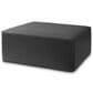 Jaxx Fairlie Faux Leather Ottoman in Black, , large