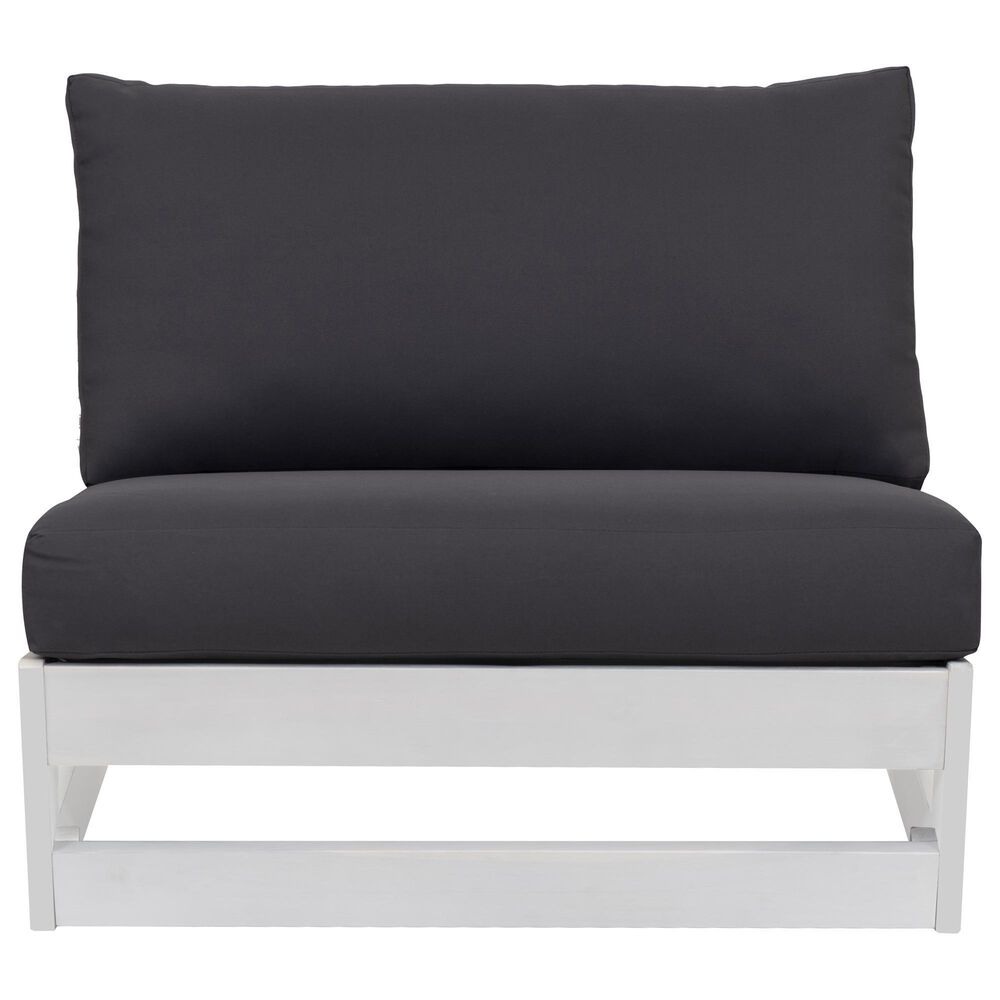 Linon Home Decor Silbury Patio Armless Chair in Grey, , large