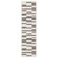 ROW by Oriental Weavers Quinn Striped Beige and Black 2" x 7" Runner, , large