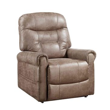 Steve Silver Ottawa Power Lift Recliner with Heat and Massage in Camel, , large