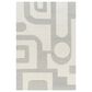 Surya Brook Geometric 9" x 12" Beige and Charcoal Area Rug, , large