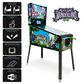 Wonderland Amusements Alice Goes to Wonderland Pinball Machine in Black, , large