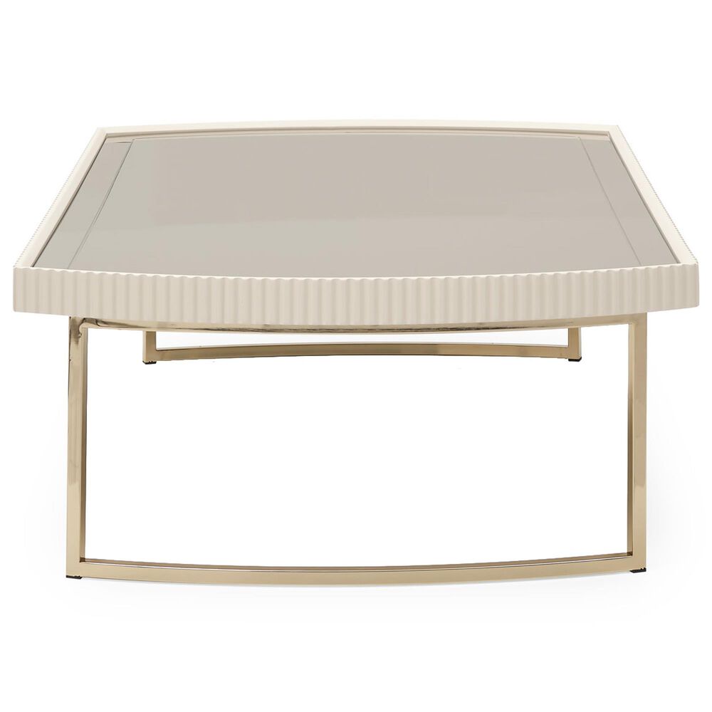 Vista Haus Lisbon Cocktail Table in Silken Matte Cream, , large
